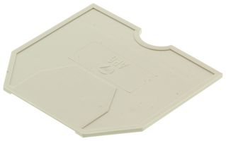 07.311.0255.0 - END PLATE, WK/WKN SERIES TERMINAL BLOCK - WIELAND ELECTRIC
