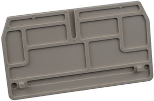 1632090000 - END PLATE, ZDU/ZPE 4 TERMINAL BLOCK - WEIDMULLER