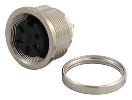 C091 31N005 1002 - Circular Connector, C091D Series, Panel Mount Receptacle, 5 Contacts, Solder Socket, Metal Body - AMPHENOL SINE/TUCHEL