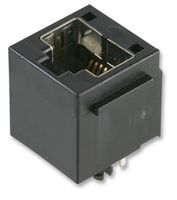 SS-6566-FLS - Modular Connector, Modular Jack, 1 x 1 (Port), 6P6C, Through Hole Mount - STEWART CONNECTOR
