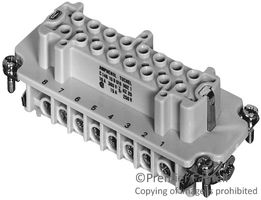 C146-10B016-102-1 - RECTANGULAR INSERT, FEMALE, 16WAY, SCREW - AMPHENOL SINE/TUCHEL