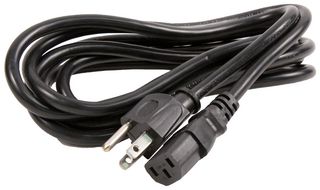 6009.1315 - POWER CORD NEMA5-15P/IEC, 2.5M, 10A, BLACK - SCHURTER