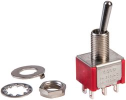 2-1825138-8 - SWITCH, TOGGLE, DPDT, 5A, 250V - ALCOSWITCH - TE CONNECTIVITY