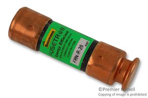 FRN-R-20 - FUSE, 20A, 250V, TIME DELAY - EATON BUSSMANN