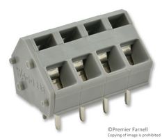 0236-0404 - TERMINAL BLOCK, PCB, 4 POSITION, 28-12AWG - WAGO