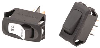 RD221-MB-B-O-N - SWITCH, ROCKER, SPST, 12A, 250V, BLACK - CARLING TECHNOLOGIES