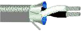 8762 060100 - SHIELDED MULTIPAIR CABLE 1PR 100FT 300V CHROME - BELDEN