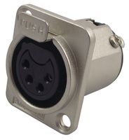 AC4FDZ - XLR Connector, 4 Contacts, Socket, Panel Mount, Silver Plated Contacts, Metal Body, AC - AMPHENOL SINE/TUCHEL
