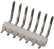 22052071 - Pin Header, Board-to-Board, 2.54 mm, 1 Rows, 7 Contacts, Through Hole Right Angle - MOLEX