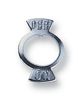 F00232PAAA - Plate, On/Off, Chrome - ARCOLECTRIC (BULGIN LIMITED)
