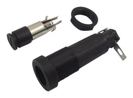 03455LS1H - Fuseholder, Cartridge, 1 Fuse, 10 A, 250 VAC, 250 VDC, 5mm x 20mm, Quick Connect - LITTELFUSE