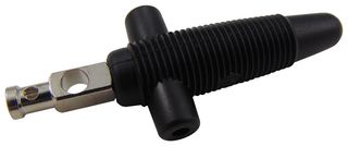 931667100 - Banana Test Connector, 4mm, Plug, Cable Mount, 30 A, 60 V, Nickel Plated Contacts, Black - HIRSCHMANN TEST AND MEASUREMENT