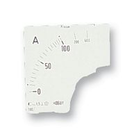 D72M50 - Analogue Panel Meter, Flame Retardant, Calibrated At 23°C, AC Current, 50A to 300A, 68 mm, 68 mm - HOBUT