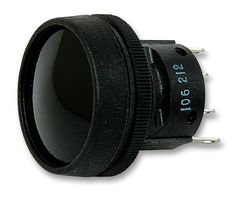 76-9116/439088 - Industrial Pushbutton Switch, 76-91, 22.5 mm, SPDT, Momentary, Round Domed, Black - ITW SWITCHES