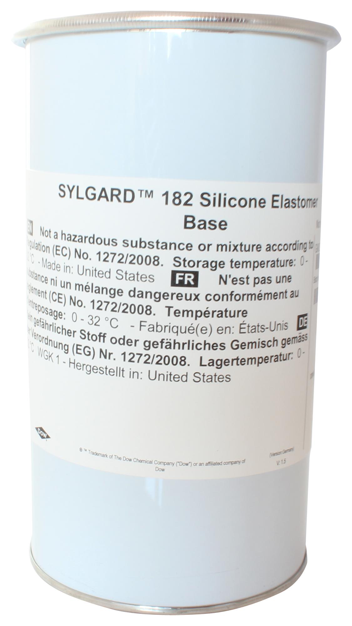 182 1.1KG ELASTOMER, CLEAR, SYLGARD 182, 1.1KG DOW
