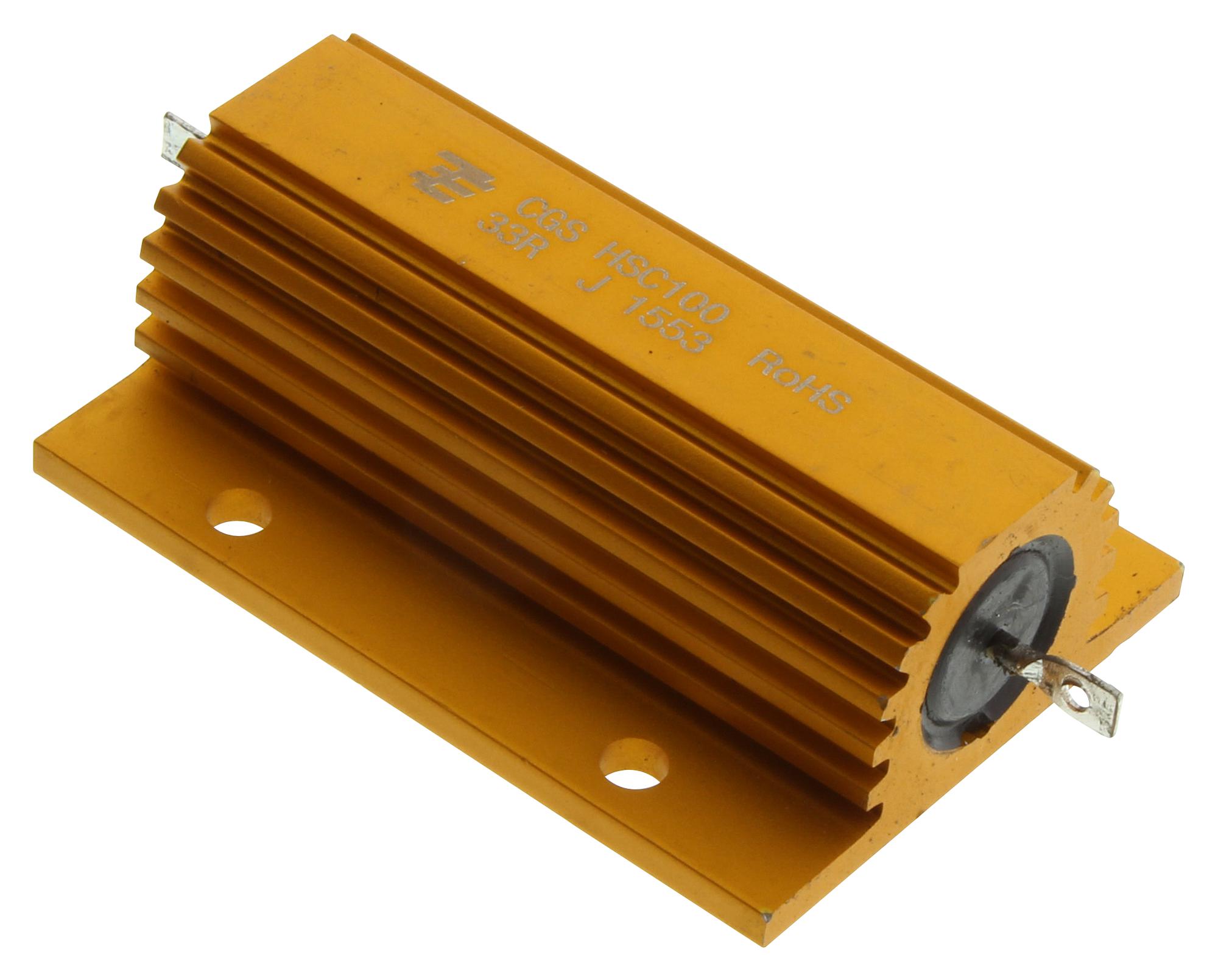 HSC10033RJ RESISTOR, 100W 5% 33R CGS - TE CONNECTIVITY