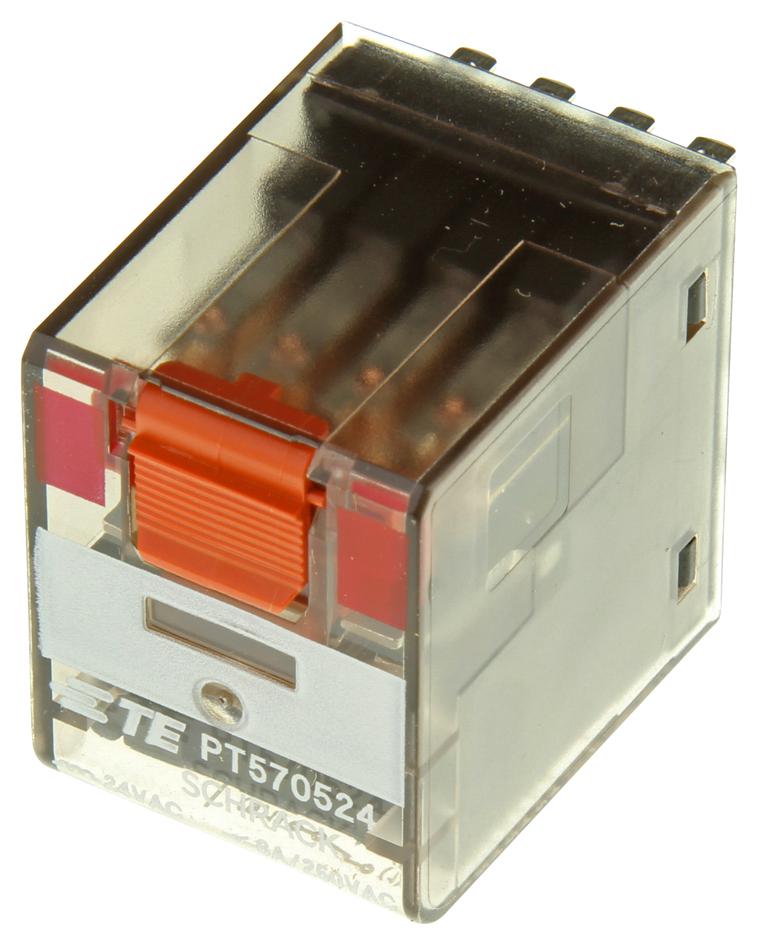 PT570524 RELAY, 4PDT, 240VAC, 6A SCHRACK - TE CONNECTIVITY