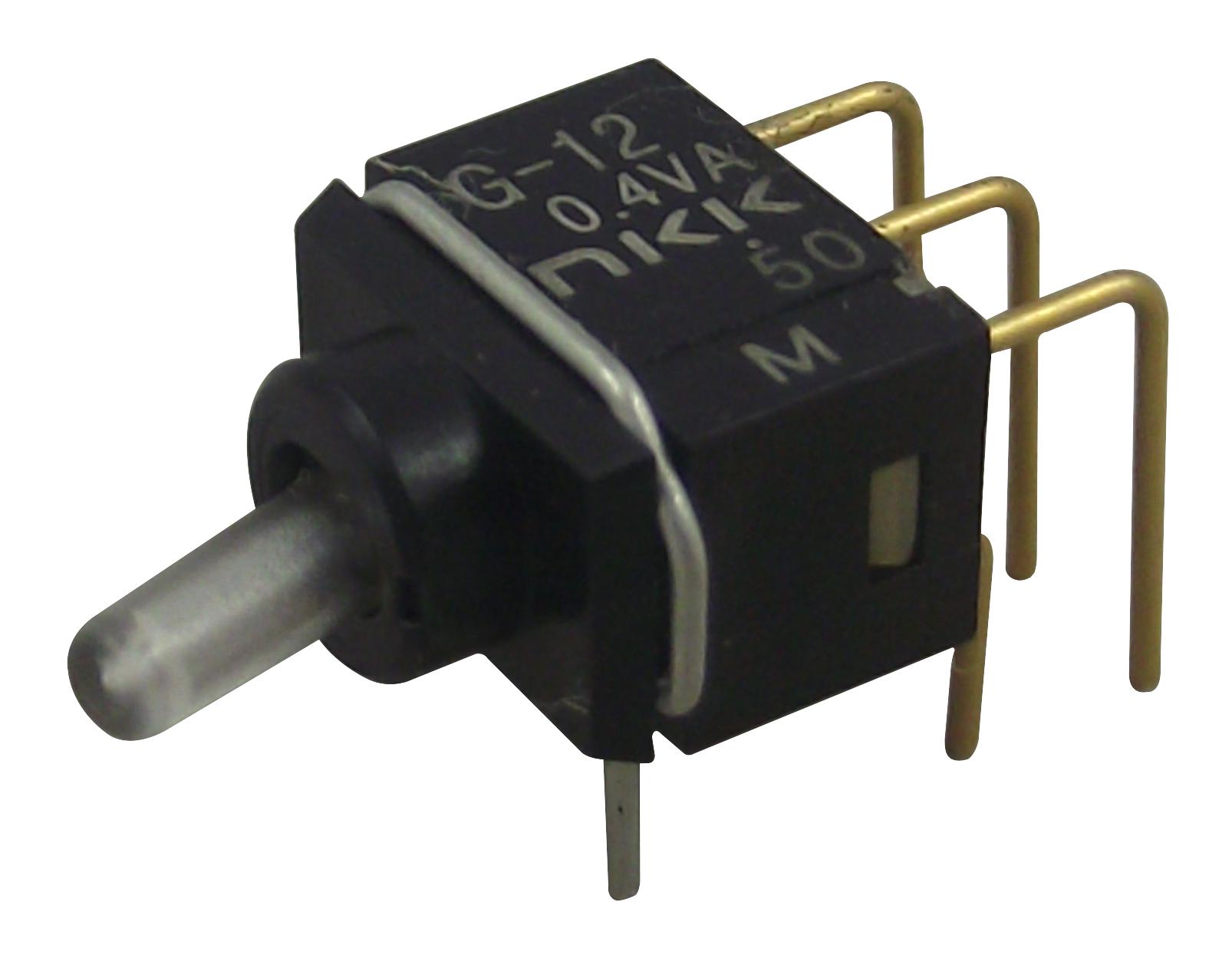 G12JHF TOGGLE SWITCH, ILLUM, GRN NKK SWITCHES