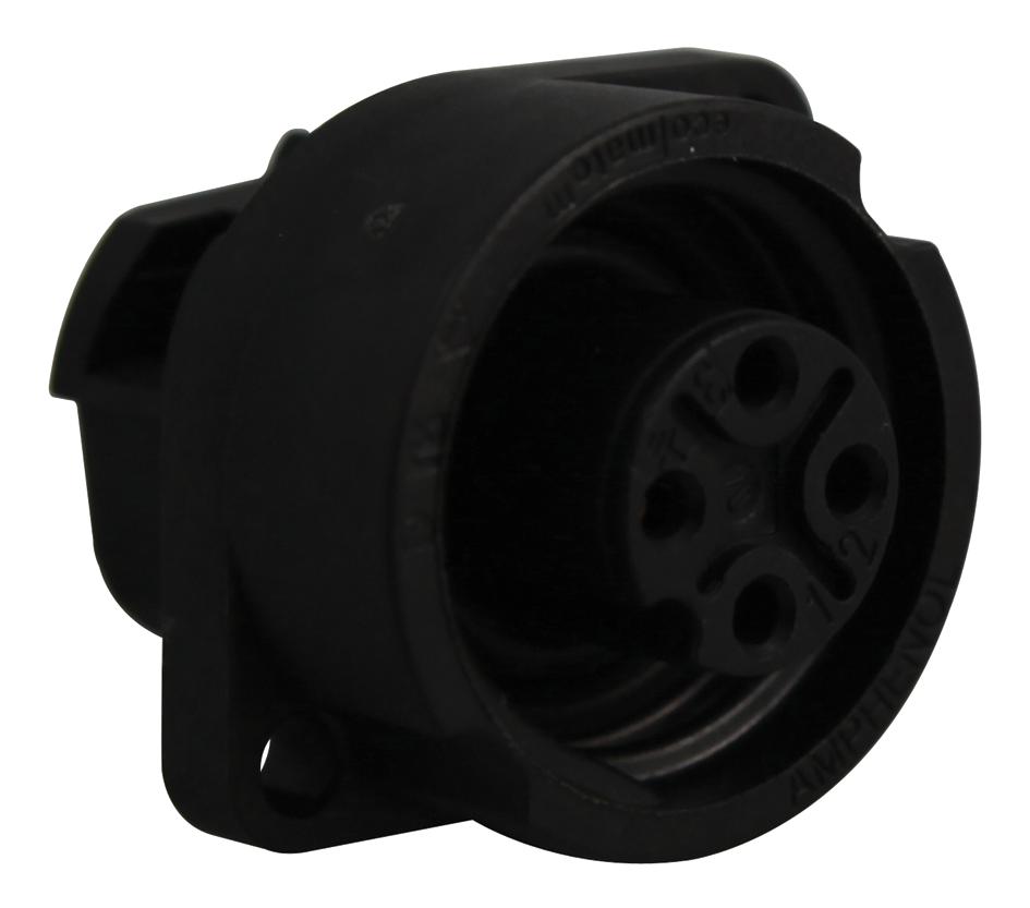 C016 20G003 200 12.. SOCKET, PANEL, SCREW, AU, 3P+E WAY AMPHENOL SINE/TUCHEL