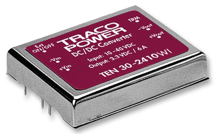 TEN 30-2412WI CONVERTER, DC/DC, 30W, 12V TRACO POWER