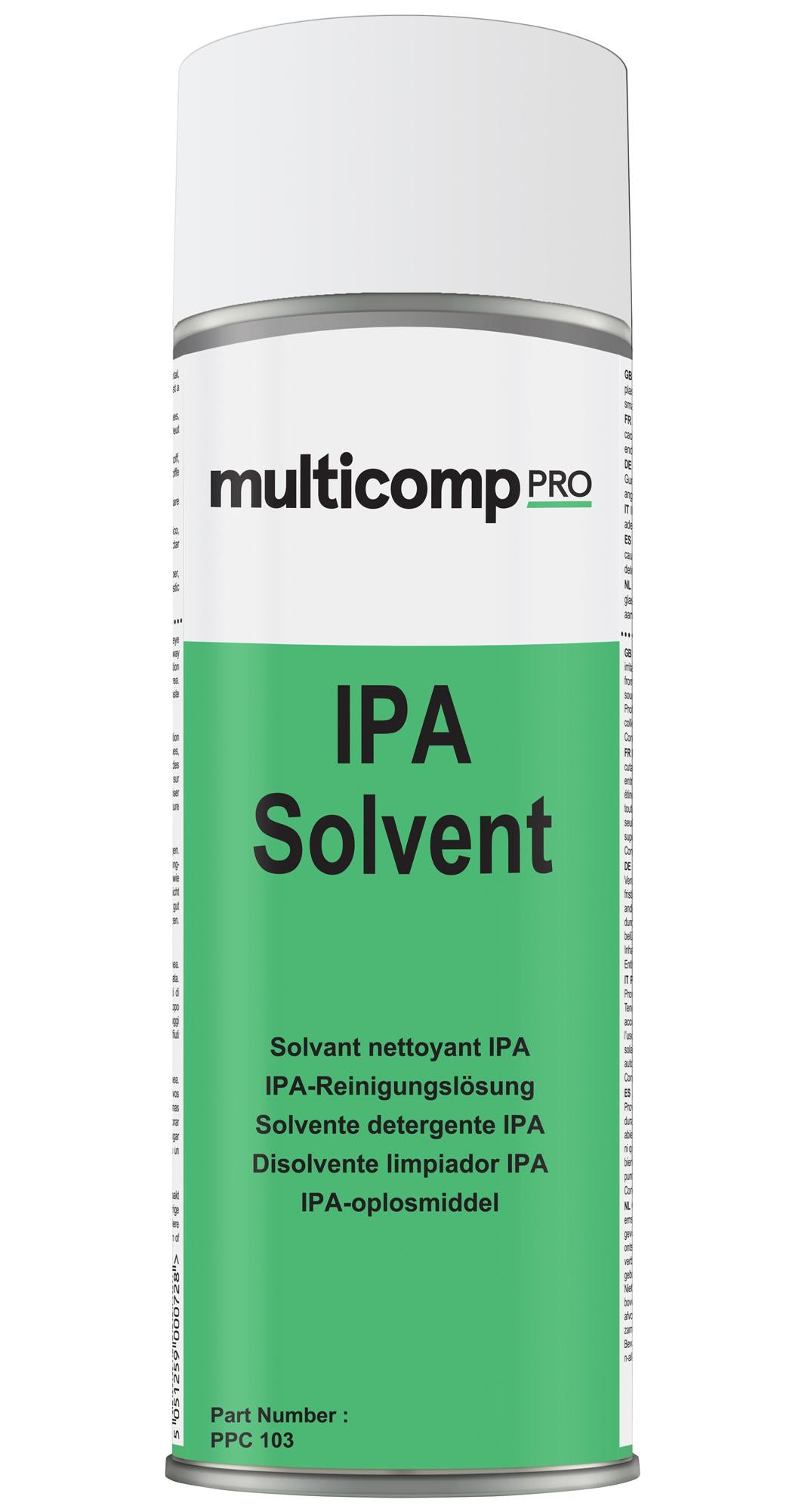 PPC103 SOLVENT, IPA, AEROSOL, 400ML MULTICOMP PRO