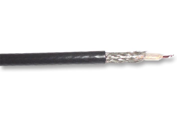 9058X BK001 CABLE, COAX, RG58/U, BLACK, 304.8M ALPHA WIRE