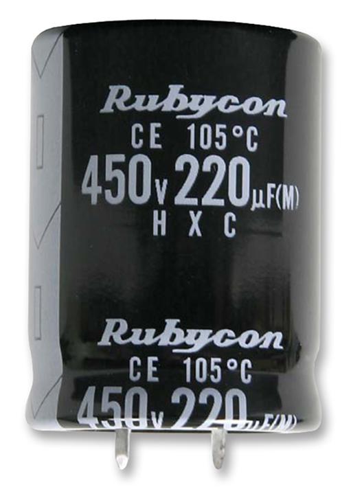 450HXC68MEFCSN22X30 CAP, 68µF, 450V, ALU ELEC RUBYCON
