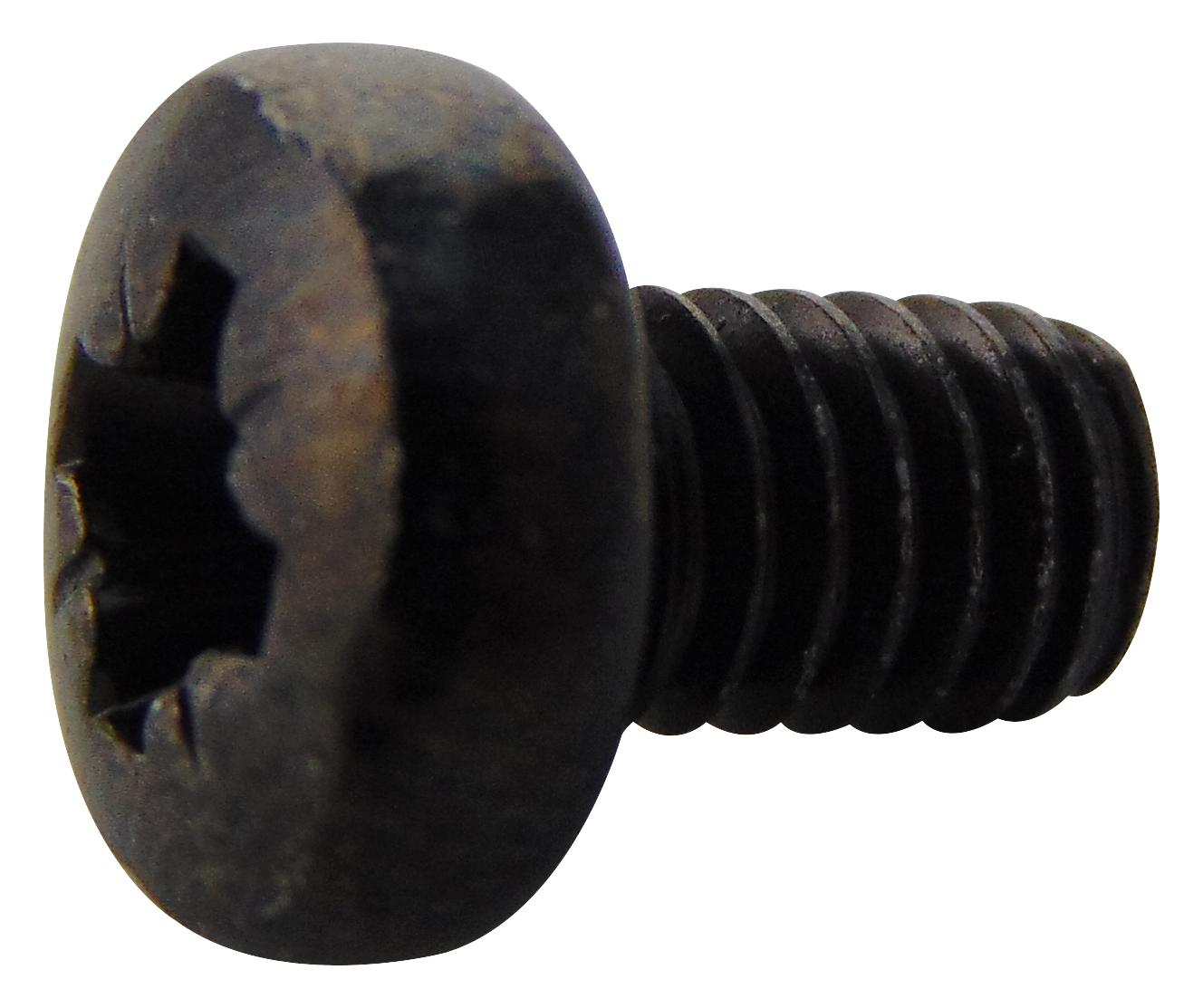 M46 PRSTMCB100- SCREW, POZI PAN, STEEL, BLK, M4X6, PK100 TR FASTENINGS