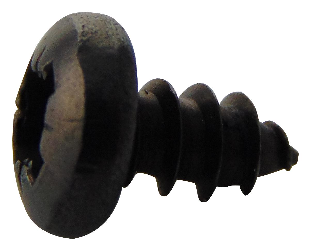N60.250 PRSTABB100- SCREW, POZI PAN, STEEL, BLK, #6X1/4 TR FASTENINGS
