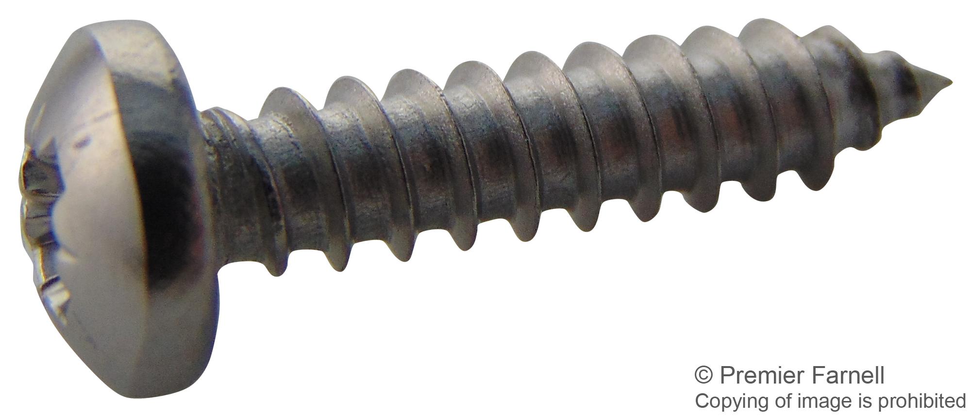 N80.750 PRA2ABS100- SCREW, POZI PAN, STEEL, A2, #8X3/4,PK100 TR FASTENINGS