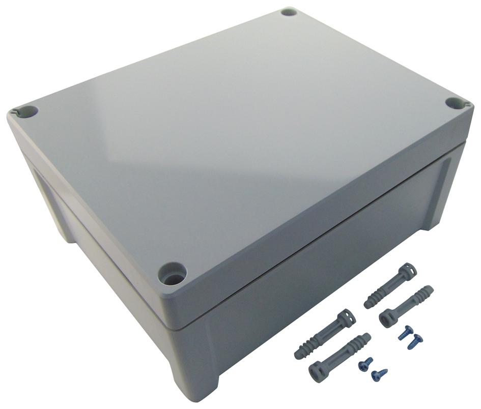 TA 241911 ENCLOSURE BOX, GREY, IP65, 240X191X107MM FIBOX