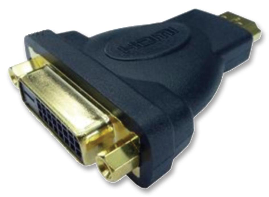 1901117 ADAPTOR, HDMI PLUG TO DVI-D RCPT MULTICOMP PRO