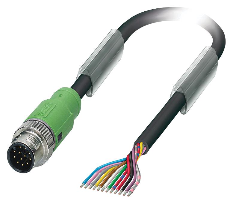 1430556 SENSOR CORD, 12P, M12 PLUG-FREE END, 5M PHOENIX CONTACT