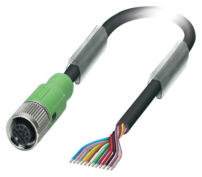 1430624 SENSOR CORD, 12P, M12 RCPT-FREE END, 3M PHOENIX CONTACT