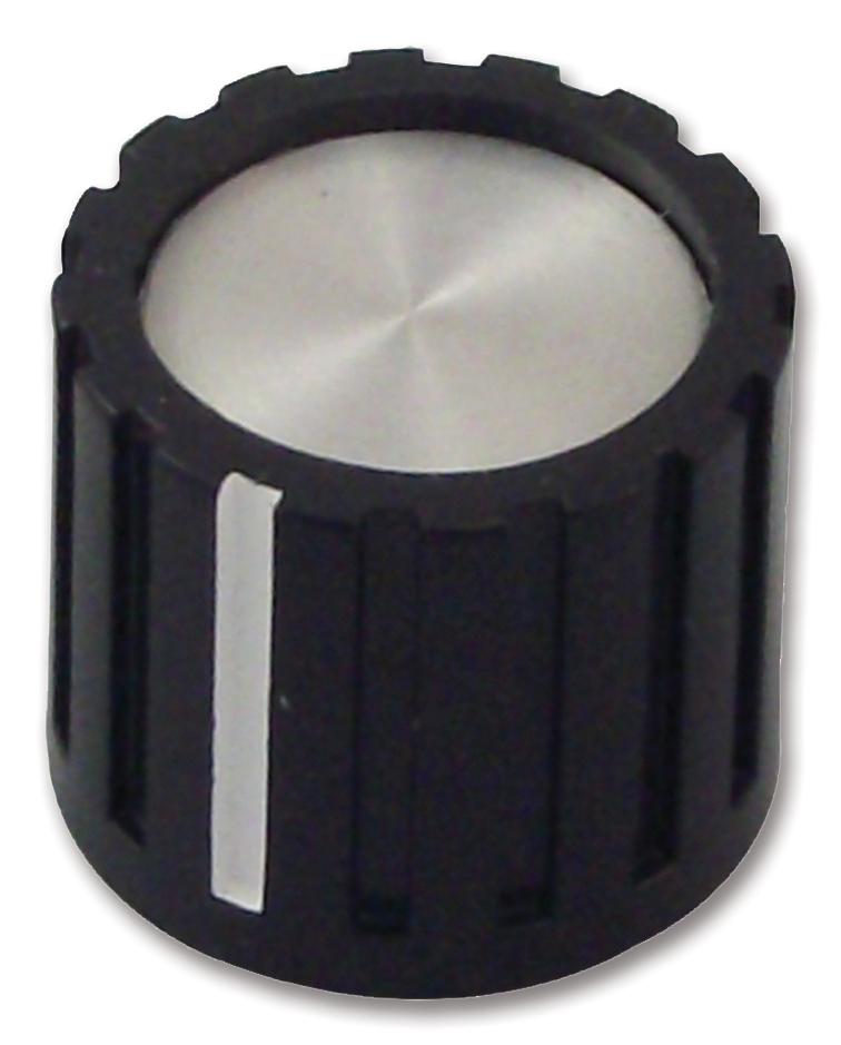 CF-X1-M-T18 KNOB, PLASTIC, 45MM, AL CAP MULTICOMP