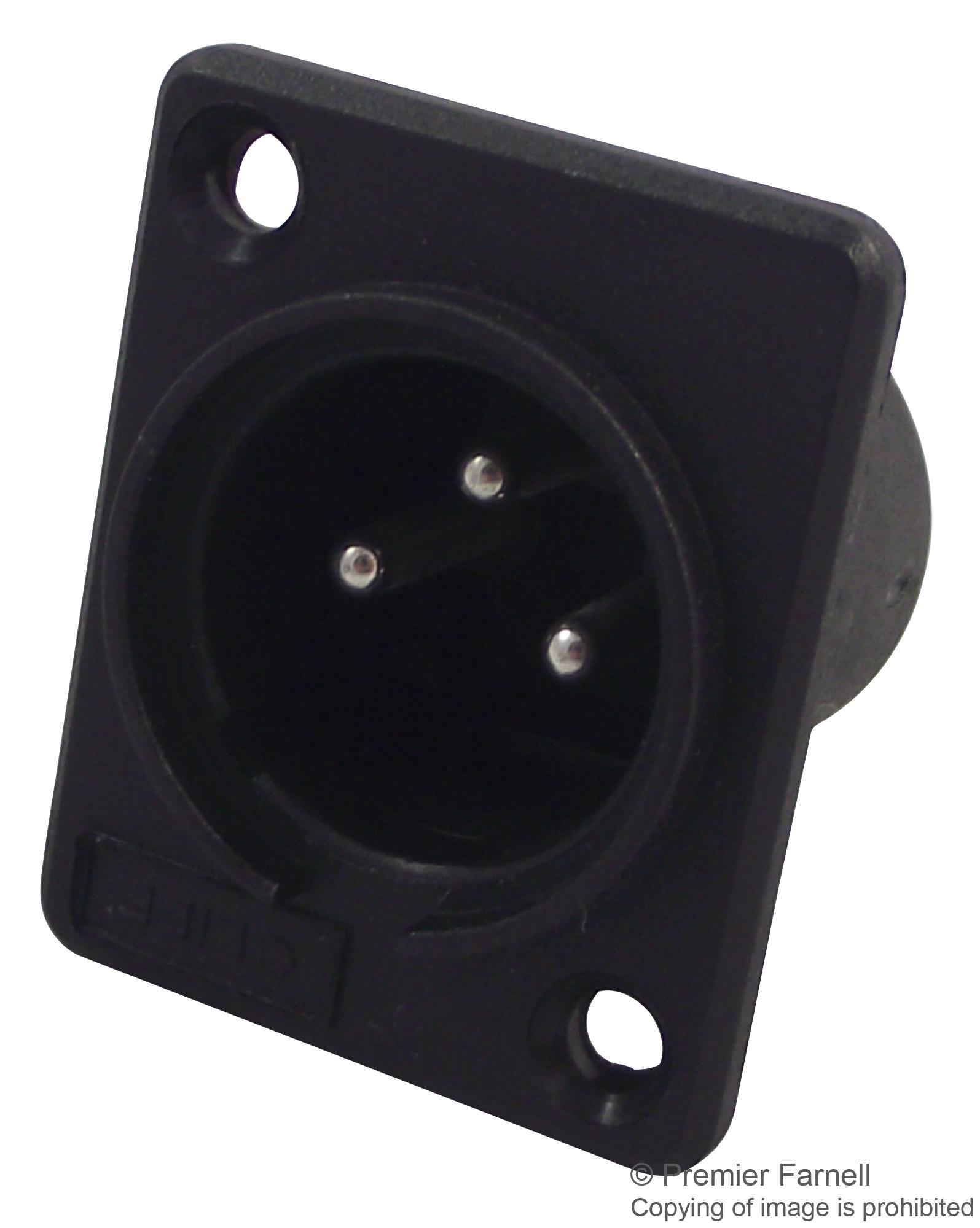 ACM PLUG, XLR, PANEL, 3POLE CLIFF ELECTRONIC COMPONENTS