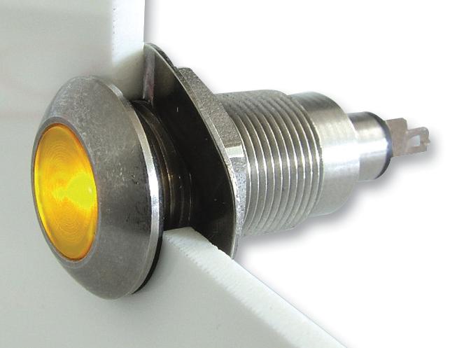 538-501-63 LED INDICATOR, 12-28V AC/DC, RED MARL