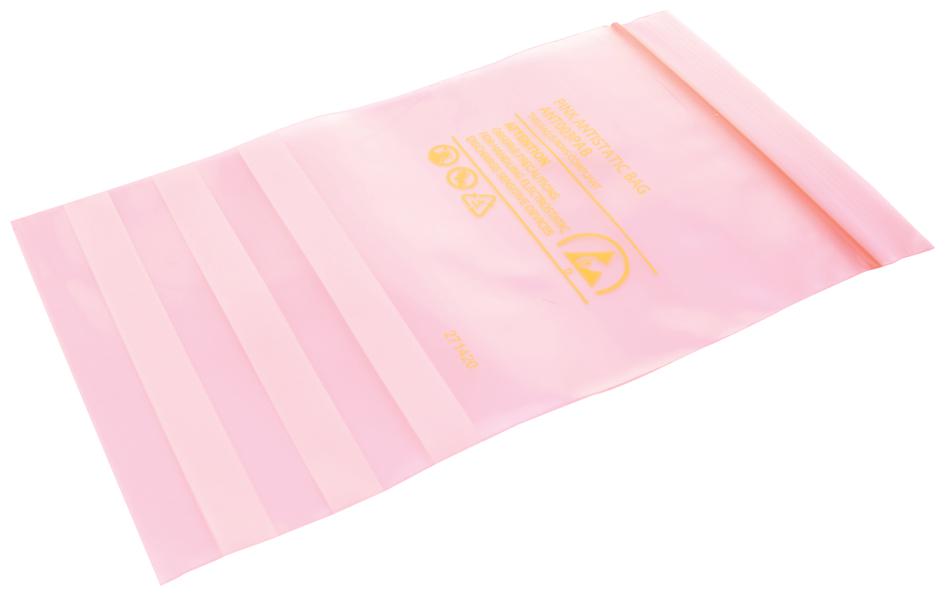 003-0003 PINK ANTISTATIC BAG, 152.4MM X 203.2MM MULTICOMP