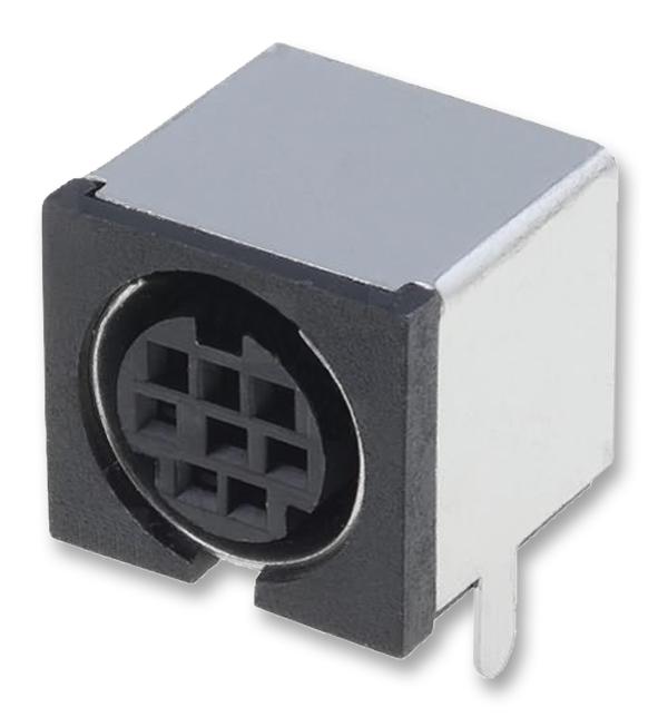 4850.2810 SOCKET, MINI-DIN, PCB, 8POLE SCHURTER