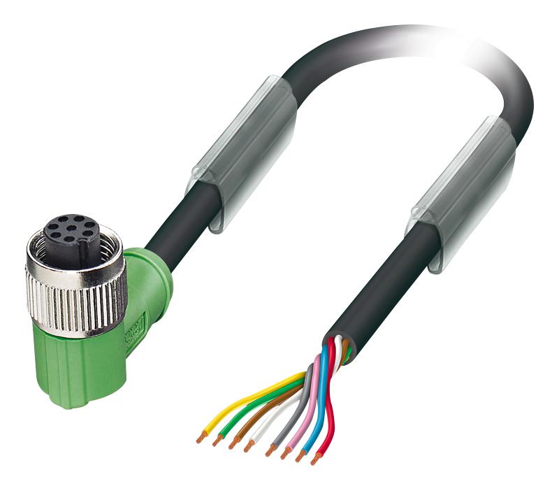1522545 SENSOR CORD, 8P, M12 PLUG-FREE END, 1.5M PHOENIX CONTACT