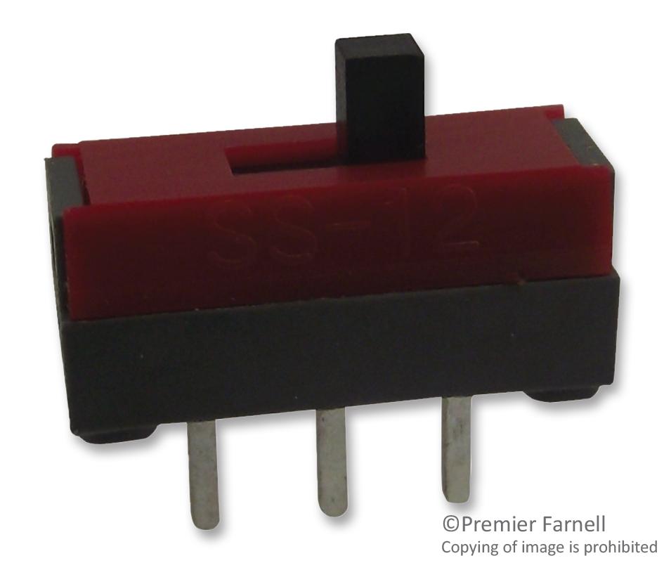 SS12SDP2 SLIDE SWITCH, SPDT, ON-NONE-ON NKK SWITCHES