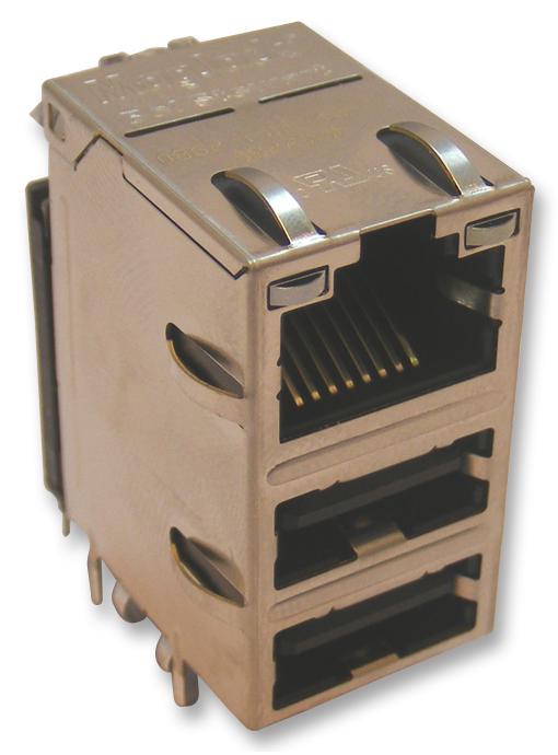 0862-1J1T-43 JACK, USB COMBO, GIGABIT WITH LEDS BEL MAGNETIC SOLUTIONS