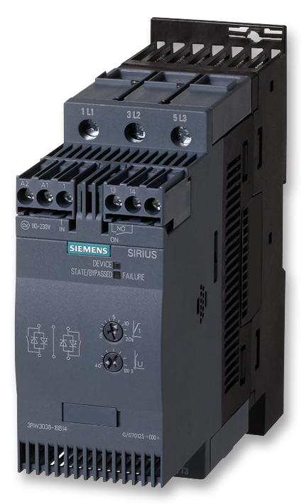 3RW3036-1BB14 SIRIUS SOFTSTARTER, S2, 45A, 22KW/400V SIEMENS