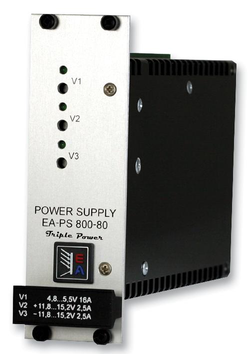 EA-PS 803-80 SINGLE POWER SUPPLY, 1CH, 3.6V, 16A, ADJUSTABLE EA ELEKTRO-AUTOMATIK
