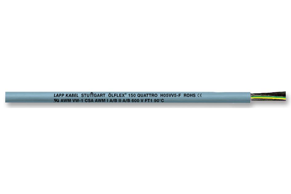 0015104 CABLE, CTRL, 4 CORE, 0.75MM, PER M LAPP KABEL