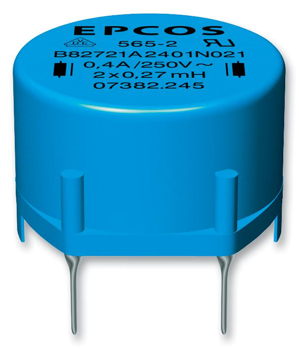 B82721A2262N001 CHOKE, RING CORE, DOUBLE, 0.4MH, 2.6A EPCOS