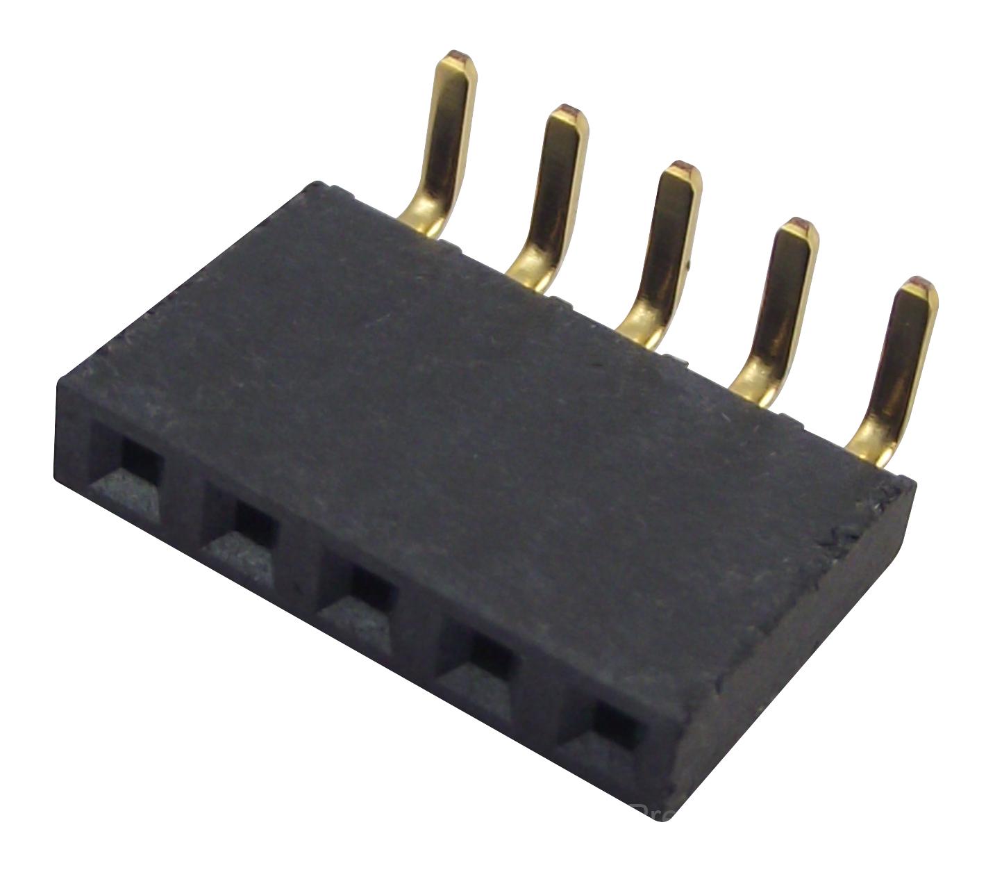 SSW-105-02-G-S-RA RECEPTACLE, 2.54MM, R/A SINGLE, 5WAY SAMTEC