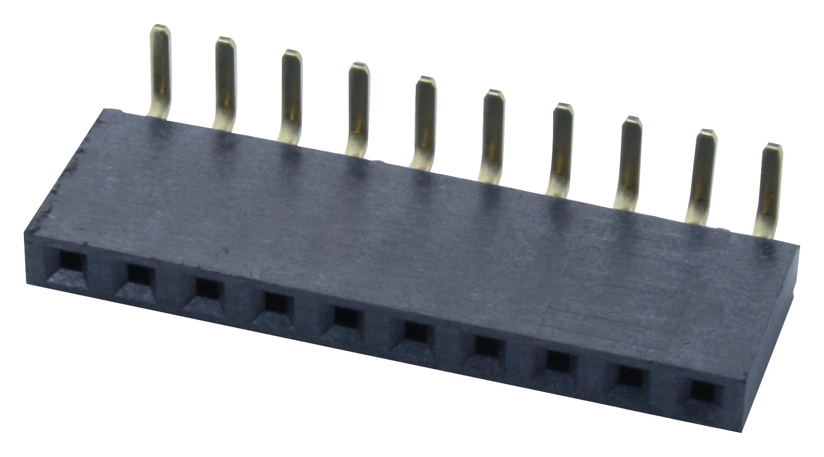 SSW-110-02-G-S-RA RECEPTACLE, 2.54MM, R/A SINGLE, 10WAY SAMTEC