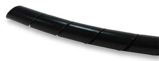 SRPE-8-0-C SPIRAL WRAP, BLACK, 6-60MM, 10M ABB - THOMAS & BETTS