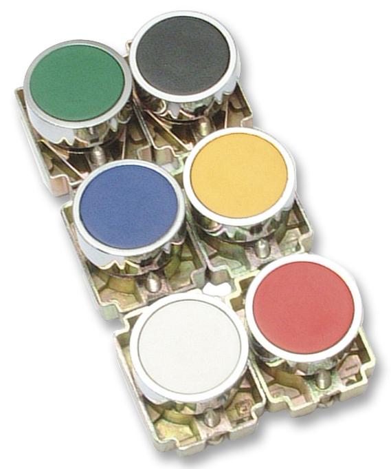 RCB2-BA3 SWITCH, PUSHBUTTON, 22MM, GREEN MULTICOMP